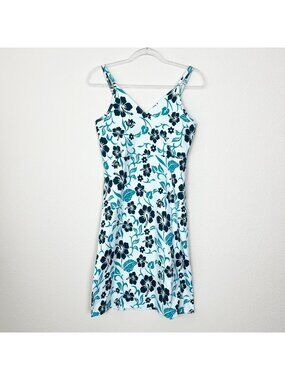 Hibiscus Collection XXL Hawaii Floral Tropical Sleeveless Tank Rayon Dress